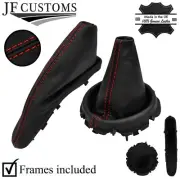 RED STITCH LEATHER GEAR +HANDBRAKE+ FRAMES FOR BMW MINI R50 R53 2001-2006 (for: Mini)