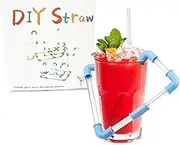 DIY Pipe Straw Kit, 30 Pcs DIY Crazy Fun Straws Connectors Novelty Straws, Create Your Own Fun & Funky Straw for Party Beverage