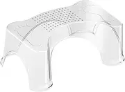 FOMIYES Bathroom Toilet Stool Clear Pet Step Stool, Non-Slip Foot Stool for Squatting Strong Foot Stool for Pooping and Potty Training
