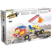 Constrcut It DIY Mechanical Kit Back Hoe Truck 129 Pieces