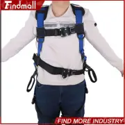 Full-Body Safety Harness - 4 Quick Buckles,6 D-Rings,Breathable & OSHA Compliant