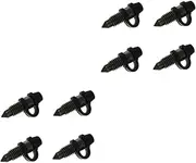 BUGUUYO 8 Sets Motorcycle Brake Bleed Screw Caliper Bleed Bolt Plastic Steel Air Lock Easy Fit