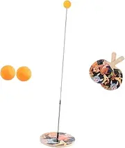 1 Set Interactive Table Tennis Training Durable Wooden Sports Device for Indoor Play Educational Fun Practical Present for Family Style