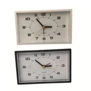 Non Ticking Small Clock Minimalistic Analog Alarm Clock for Bedroom Bedside