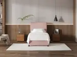 My Style Tapered Headboard & Slimline Base - King Single / Rosewater / Drawer Base