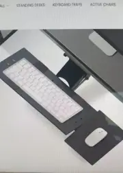New in Box Uncaged Adjustable Height & Angle Ergonomic Keyboard Tray FS