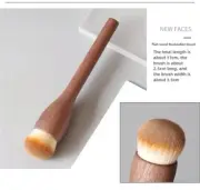 Flat Round Foundation Brush Walnut Wood Makeup Brush Set - Powder, Blush, and Co
