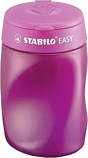 STABILO Ergonomischer Dosen-Spitzer für Rechtshänder - EASYsharpener - 3 in 1 - Pink