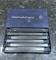 Colonial Candle Of Cape Cod Vintage Black 10” Square Taper Candles 6 - Count