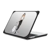 MacBook Air 13-inch (M2 - M4) Bounce Case Ready Set Jet (Wanderlust Travel Girl Fashion Illustration MacBook pro Case)