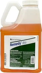 Remedy Ultra Specialty Herbicide Weed Killer & Brush Control At Rangeland, Pasture and Fence Lines, Triclopyr Concentrated, Use Alone Or Tank Mix With GrazonNext/ForeFront HL Herbicide, 1 Gallon