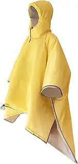 [Hellery] Thermal Poncho Warm Single Sleeping Bag Winter Poncho Coat Cloak Cape for Hiking