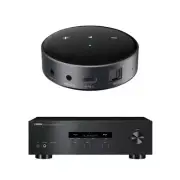 WiiM Mini AirPlay2 Wireless Audio Preamplifier and Yamaha R-S202 Stereo Receiver