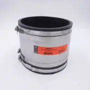 PASCO 5666SR 6" CI x PL Rubber Flexible Coupling & Stainless Steel Ring