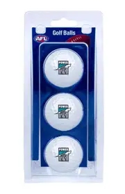 Port Adelaide Power AFL Golf Ball 3 Pack
