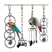 Parrot 304 Stainless Steel Toy Gnawing Climbing Large Medium-sized Diamond Gray