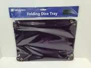 Sirius Dice Gaming Supplies Purple Rectangle Folding Dice Tray Copper Buttons