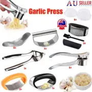 Kitchen Stainless Steel Garlic Press Crusher Manual Rocking Mincer Squeezer NNW