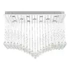 CWI Lighting Twinkle 11 Light Transitional Metal Flush Mount Light in Chrome