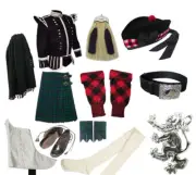 Scottish pipe band complete dress accessories for the pipers and drummers