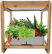Hydroponics Growing System 8 Pods, Hydroponic Garden, Indoor Herb Garden Kit with Full-Spectrum Grow Light, Automatic Timer, for Herbs, Fruits and Vegetables