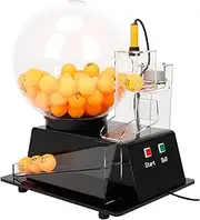 Electric Lottery Ball Machine, Raffle Drum Lottery Machine, Bingo Game Set, Ball Number Selector with 60 Pcs Ball, Random Ball Selection, for Entertainment Venues, Shopping Malls, Supermarkets Black