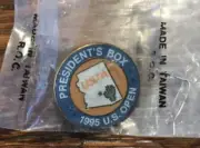 VINTAGE 1995 US OPEN PRESIDENTS BOX USTA PIN Pete Sampras & Steffi Graf Winners