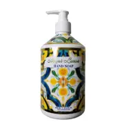 Home & Body Co Dolce Brezza Meyer Lemon Hand Soap 21.5 fl oz 636 ml Blue Gold
