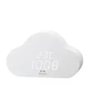BRUNO Cloud Clock Digital Clock LED Table Clock Date Temperature Cloud White F/S