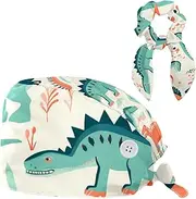 [YTYVAGT] Scrub Caps Women,Scrub Hats Suitable for Women,Ancient Cartoon Dinosaur