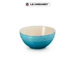 【LE CREUSET】瓷器麵碗17CM(加勒比海藍)