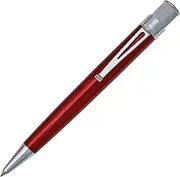 [Retro 51] VRR-1308 Tornado Roller Ball Pen Red Lacquer, (VRR-1308) Will adapt to take Parker Style refill