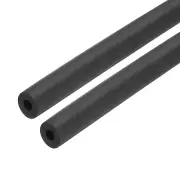 2pcs Pipe Insulation Foam Tube Lagging Insulation 8mm ID 18mm OD 24" Black