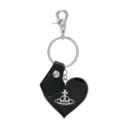 [Vivienne Westwood] Vivienne Westwood Mirror Heart Orb Keyring ONE SIZE SILVER/BLACK