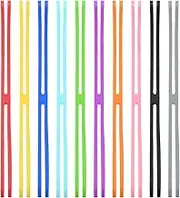 uxcell 8 Inch H Band Silicone Rubber Bands, 10 Pcs Strong Elastic Silicone Bands Rubber Wrapping Bands for Books Cameras Art Cooking Wrapping Exercise Bag Wraps, Multicolored