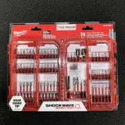 Milwaukee 48-32-5154 74pc Impact Driver Bit Set SHOCKWAVE Screw Alloy Steel(NEW)