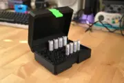 AA and AAA Battery Storage Case MK2 - Retro Frog