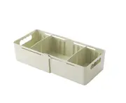 Receiving Box Of Partitioned Underwear Plastic Drawer Storage Box - Green