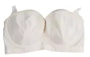 VTG Venus Strapless Bra Soft Cup Underwire Beige 34D Old Stock Vintage #7159