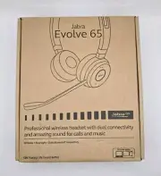 Jabra Evolve 65 SE Link380a MS Wireless Stereo Headset with Noise Cancelling Mic