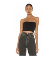 Alice + Olivia Alison Tube Top in Black. NWT. Size Medium. Retail- $200