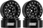 INJORA 1.3 Beadlock Wheel - Aluminium Wheel Rims for TRX4M SCX24 Upgrade 1/24 1/18 RC Crawler Car