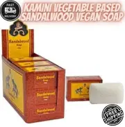 Vegan 12 Pieces Bar Kamini Soap Sandalwood Vegetable Based Soap Cakes Aromatics