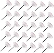 JEWEDECO 100pcs Orange Reflective Trail Markers Flat Head Push Pins for Camping Hiking and Tree Stands Enhanced Night Visibility and Versatile Use for Indoor and Outdoor Decor
