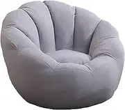 UYSOFRCV Bean Bag Chair Sofa Cover, (No Filler) Lazy Lounger High Back Bean Bag Storage Chair Cover Sack for Organizing Plush Blankets Towels Clothes Home Supplies,Light Gray,78x78x68cm