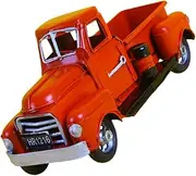 Artistic Retro Truck Model Wrought Iron Statue Home Office Decor Iron Truck Ornament