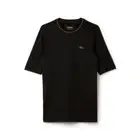 Lacoste Sport Men's Black/Copper Compression Half Sleeve Shirt Size 4 M