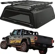 ATATNK Customize 4X4 Aluminium Hardtop Pickup Truck Camper Shell Cab Bed Canopy Topper Tonneau Cover Truck Tonneau Cover Seal Compatible for Jeep Gladiator