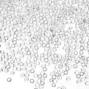 500G(1.1LB) Mini Acrylic Flat Marbles 5mm Vase Fillers Gems Decor Clear