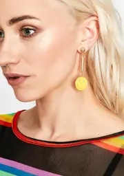 Don't Worry Be Happy Drop Earrings
